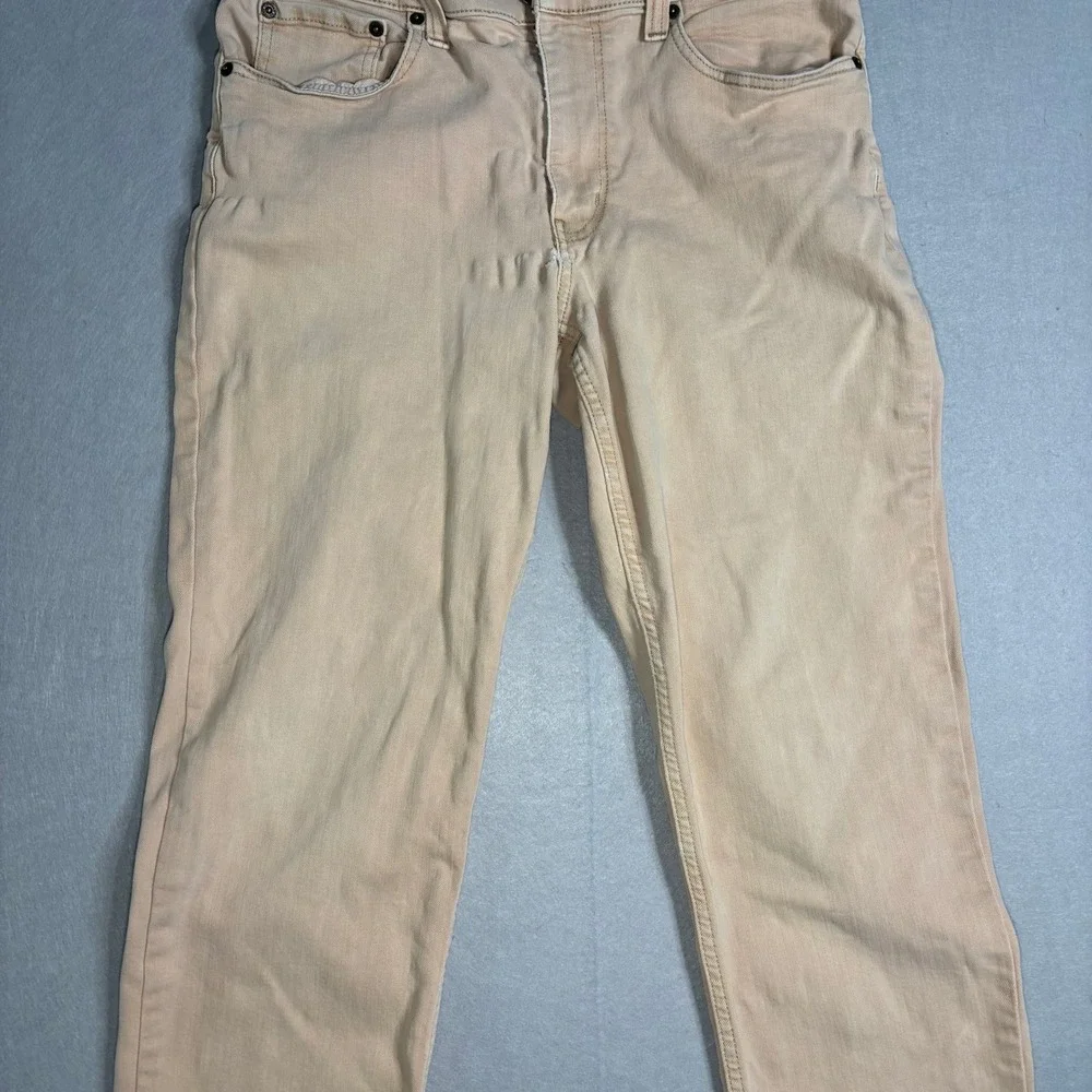 L.L.Bean BeanFlex Standard Fit Men's Jeans 32x29 Beige Stretch